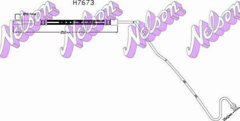 Brovex-Nelson H7673 - Тормозной шланг autosila-amz.com