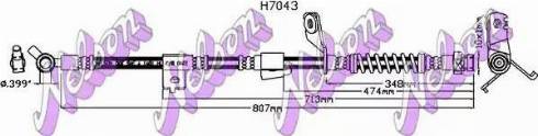 Brovex-Nelson H7043 - Тормозной шланг autosila-amz.com