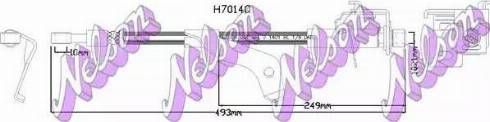 Brovex-Nelson H7014Q - Тормозной шланг autosila-amz.com