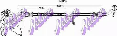 Brovex-Nelson H7016Q - Тормозной шланг autosila-amz.com