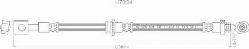 Brovex-Nelson H7034 - Тормозной шланг autosila-amz.com