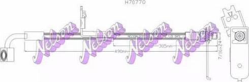 Brovex-Nelson H7077Q - Тормозной шланг autosila-amz.com