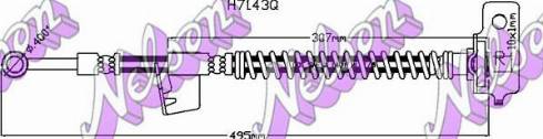 Brovex-Nelson H7143Q - Тормозной шланг autosila-amz.com