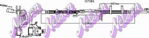 Brovex-Nelson H7184 - Тормозной шланг autosila-amz.com