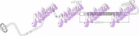 Brovex-Nelson H7187 - Тормозной шланг autosila-amz.com