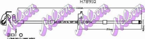 Brovex-Nelson H7891Q - Тормозной шланг autosila-amz.com