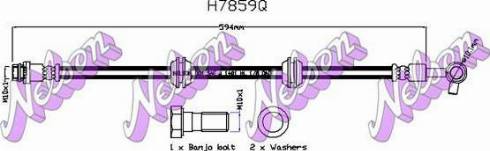 Brovex-Nelson H7859Q - Тормозной шланг autosila-amz.com