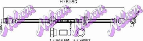 Brovex-Nelson H7858Q - Тормозной шланг autosila-amz.com