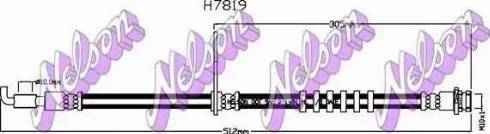 Brovex-Nelson H7819 - Тормозной шланг autosila-amz.com