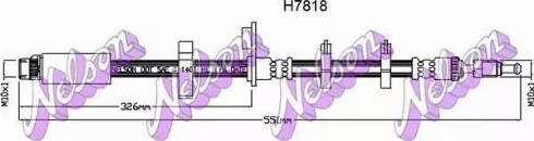 Brovex-Nelson H7818 - Тормозной шланг autosila-amz.com