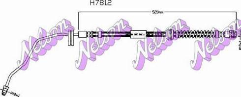 Brovex-Nelson H7812 - Тормозной шланг autosila-amz.com