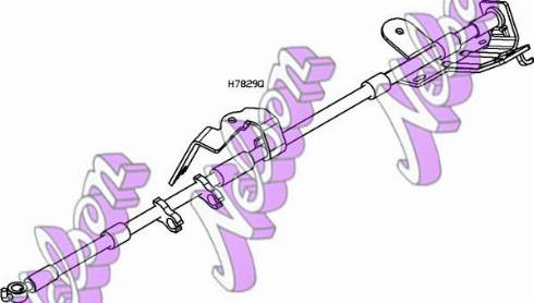 Brovex-Nelson H7829Q - Тормозной шланг autosila-amz.com