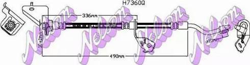 Brovex-Nelson H7360Q - Тормозной шланг autosila-amz.com