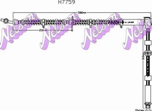 Brovex-Nelson H7759 - Тормозной шланг autosila-amz.com