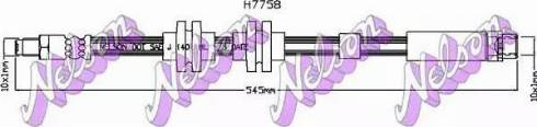 Brovex-Nelson H7758 - Тормозной шланг autosila-amz.com