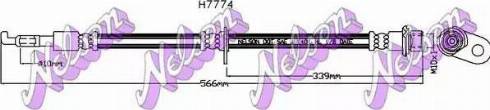 Brovex-Nelson H7774 - Тормозной шланг autosila-amz.com