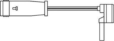 BSF 09018 - Сигнализатор, износ тормозных колодок autosila-amz.com