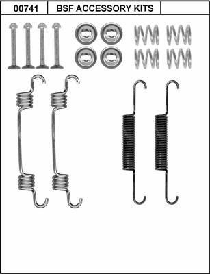 BSF 00741 - Комплектующие, стояночная тормозная система autosila-amz.com