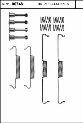 BSF 00748 - Комплектующие, стояночная тормозная система autosila-amz.com