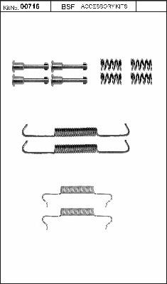 BSF 00716 - Комплектующие, стояночная тормозная система autosila-amz.com
