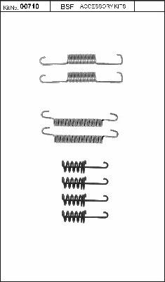 BSF 00710 - Комплектующие, стояночная тормозная система autosila-amz.com