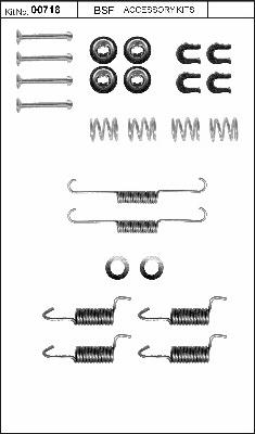 BSF 00718 - Комплектующие, стояночная тормозная система autosila-amz.com