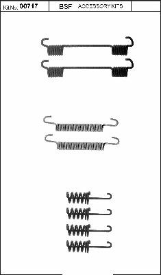 BSF 00717 - Комплектующие, стояночная тормозная система autosila-amz.com