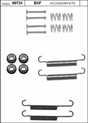 BSF 00734 - Комплектующие, стояночная тормозная система autosila-amz.com