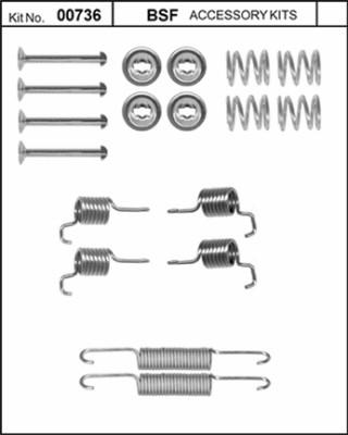 BSF 00736 - Комплектующие, стояночная тормозная система autosila-amz.com