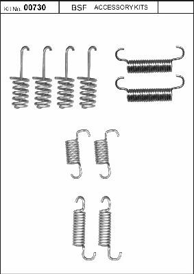 BSF 00730 - Комплектующие, стояночная тормозная система autosila-amz.com