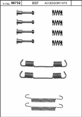 BSF 00732 - Комплектующие, стояночная тормозная система autosila-amz.com