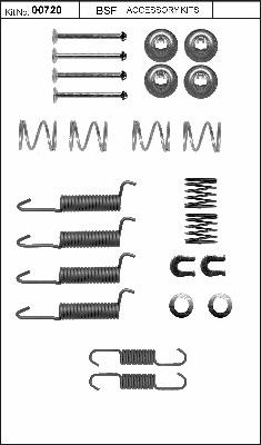 BSF 00720 - Комплектующие, стояночная тормозная система autosila-amz.com