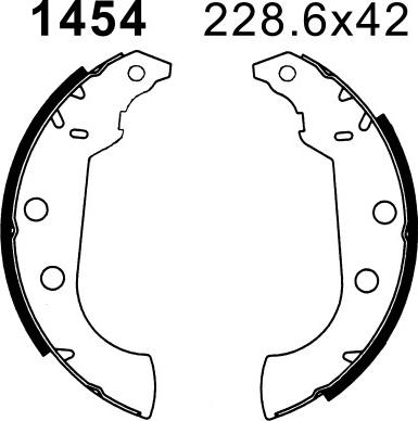 BSF 7358 - Комплект тормозных колодок, барабанные autosila-amz.com