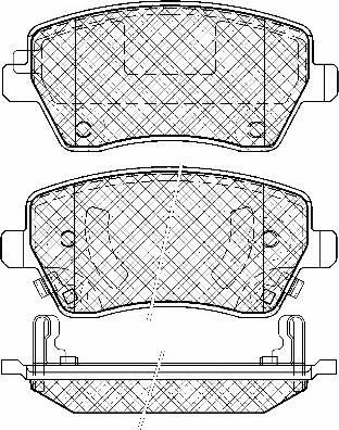 Starline BD S620 - Тормозные колодки, дисковые, комплект autosila-amz.com