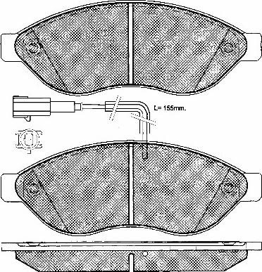 BSF 10990 - Тормозные колодки, дисковые, комплект autosila-amz.com