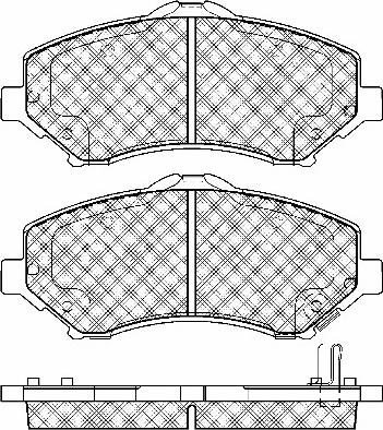 BSF 10992 - Тормозные колодки, дисковые, комплект autosila-amz.com