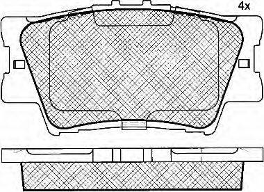 Akebono ACT1212A - Тормозные колодки, дисковые, комплект autosila-amz.com