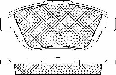 BSF 10966 - Тормозные колодки, дисковые, комплект autosila-amz.com