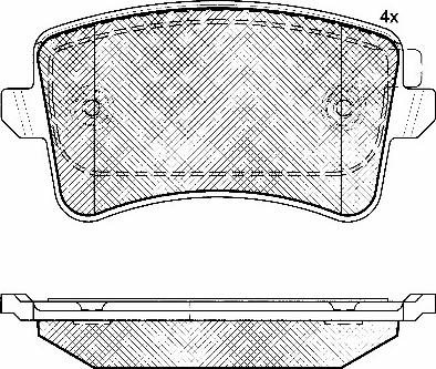 BSF 10905 - Тормозные колодки, дисковые, комплект autosila-amz.com