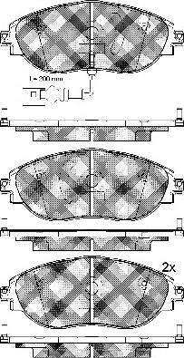 BSF 10989 - Тормозные колодки, дисковые, комплект autosila-amz.com