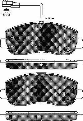 BSF 10982 - Тормозные колодки, дисковые, комплект autosila-amz.com