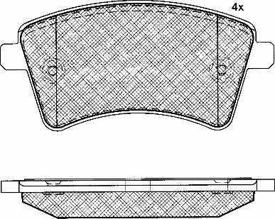 BSF 10937 - Тормозные колодки, дисковые, комплект autosila-amz.com