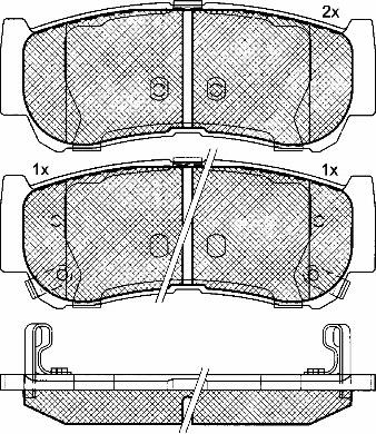 BSF 10922 - Тормозные колодки, дисковые, комплект autosila-amz.com