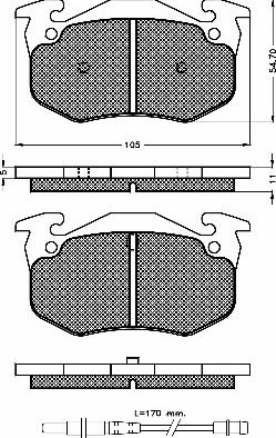 BSF 10458 - Тормозные колодки, дисковые, комплект autosila-amz.com