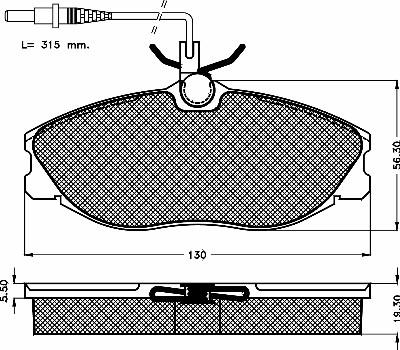 BSF 10414 - Тормозные колодки, дисковые, комплект autosila-amz.com