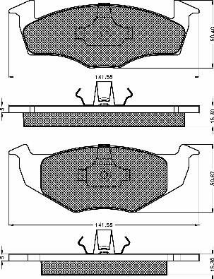 BSF 10418 - Тормозные колодки, дисковые, комплект autosila-amz.com