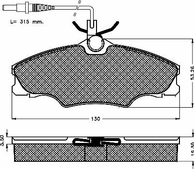 BSF 10413 - Тормозные колодки, дисковые, комплект autosila-amz.com