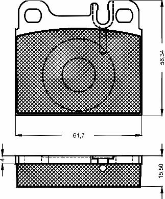 BSF 10487 - Тормозные колодки, дисковые, комплект autosila-amz.com