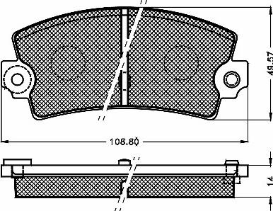BSF 10439 - Тормозные колодки, дисковые, комплект autosila-amz.com