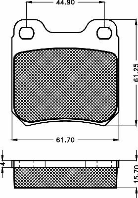 BSF 10473 - Тормозные колодки, дисковые, комплект autosila-amz.com
